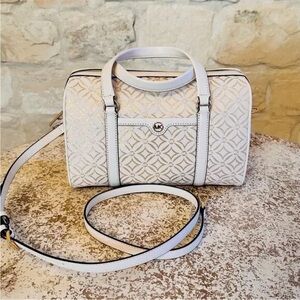 Michael Kors White Patterned Women's Bag